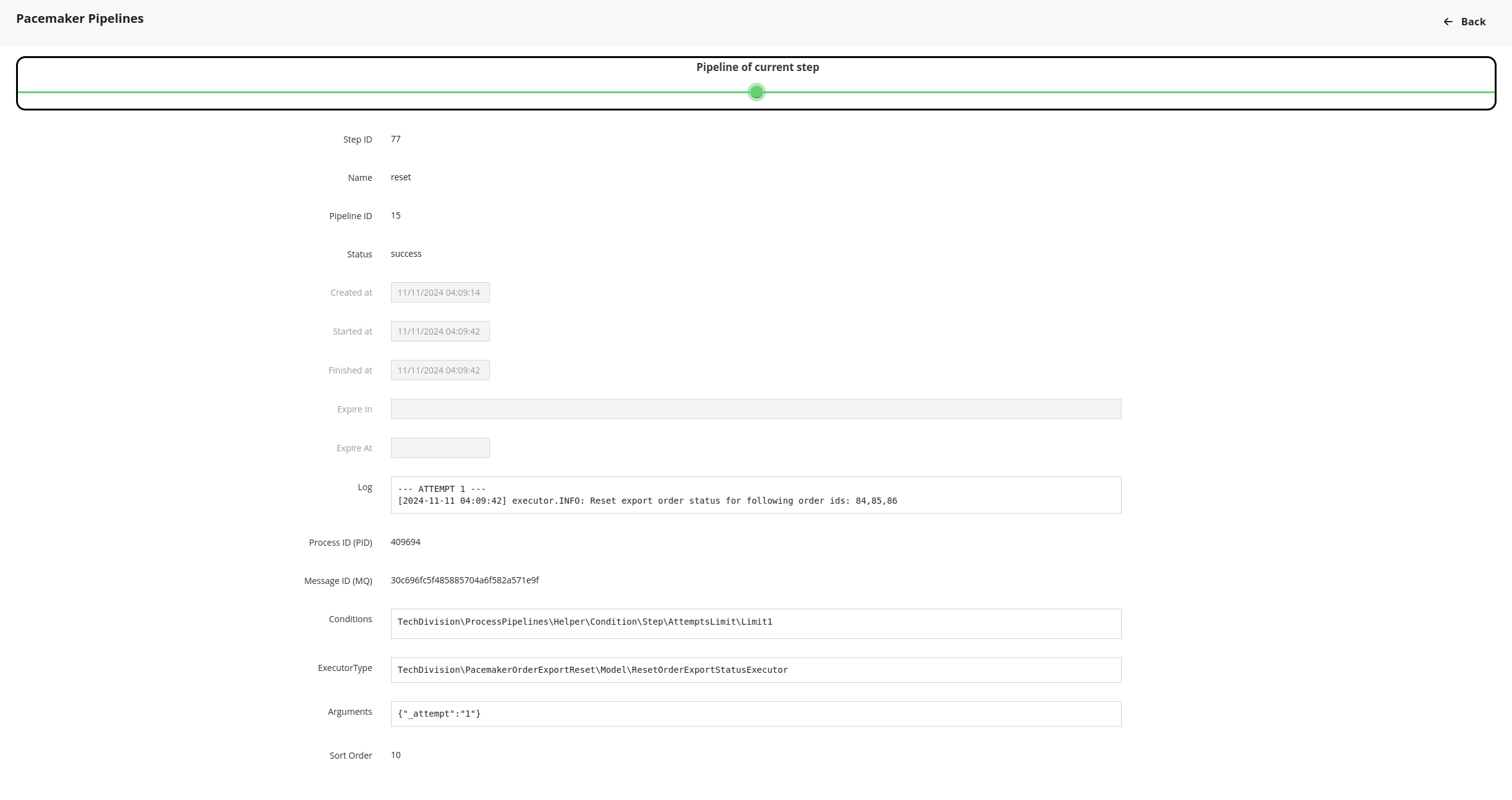 backend reset pipeline